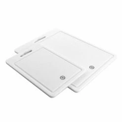 Martha Stewart Plastic 2 Piece Cutting Board In White