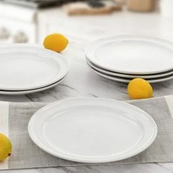 Martha Stewart Gibson Everyday 6 Piece 9 Inch Fine Ceramic Round Plate Set In White -Martha Stewart Shop unnamed file 1007