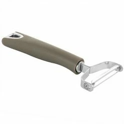 Martha Stewart Stainless Steel Swivel Peeler Kitchen Utensil In Taupe