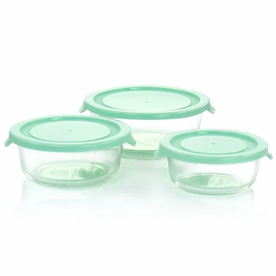 Martha Stewart 6 Piece Assorted Glass Storage Container And Lid Set In Mint 4 Martha Stewart 6 Piece Assorted Glass Storage Container And Lid Set In Mint - Image 2