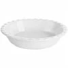 Martha Stewart Stoneware 9 Inch Pie Pan In White