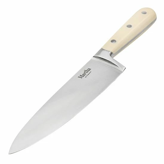 Martha Stewart Stainless Steel 8 Inch Chef Knife In Off-White 3 Martha Stewart Stainless Steel 8 Inch Chef Knife In Off-White