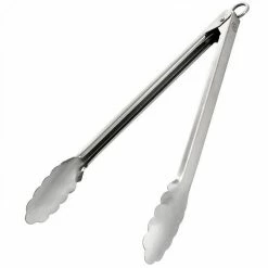 Martha Stewart Stainless Steel Easy-Lock Extra Long Kitchen Tongs