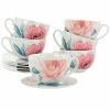 Martha Stewart Gibson Everyday 12 Piece Ceramic Flora 18 Ounce Cup And Saucer Set In White -Martha Stewart Shop unnamed file 170
