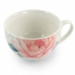 Martha Stewart Gibson Everyday 12 Piece Ceramic Flora 18 Ounce Cup And Saucer Set In White -Martha Stewart Shop unnamed file 173