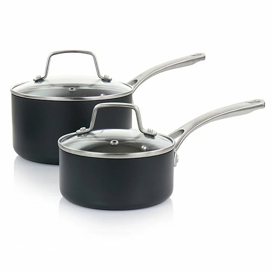 Martha Stewart 10 Piece Nonstick Hard Aluminum Cookware Set In Matte Black 6 Martha Stewart 10 Piece Nonstick Hard Aluminum Cookware Set In Matte Black - Image 4