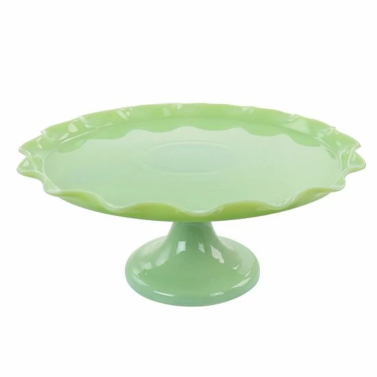 Martha Stewart Jadeite Glass Cake Stand 3 Martha Stewart Jadeite Glass Cake Stand