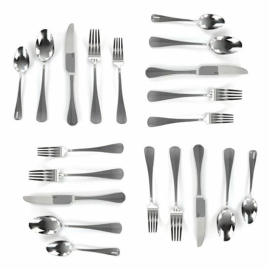 Martha Stewart Springbank 20 Piece Stainless Steel Flatware Set 7 Martha Stewart Springbank 20 Piece Stainless Steel Flatware Set - Image 5