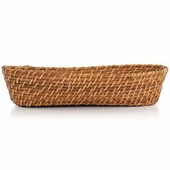 Martha Stewart Gibson Everyday Rattan Woven 12.5in X 6in Oval Bread Basket In Brown -Martha Stewart Shop unnamed file 27