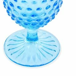 Martha Stewart 6 Piece 14.2 Ounce Clear Glass Hobnail Goblet Drinkware Set In Blue -Martha Stewart Shop unnamed file 307