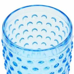 Martha Stewart 6 Piece 14.2 Ounce Clear Glass Hobnail Goblet Drinkware Set In Blue -Martha Stewart Shop unnamed file 308