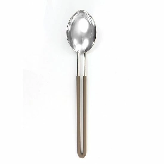 Martha Stewart Stainless Steel Spoon In Dark Taupe 4 Martha Stewart Stainless Steel Spoon In Dark Taupe - Image 2