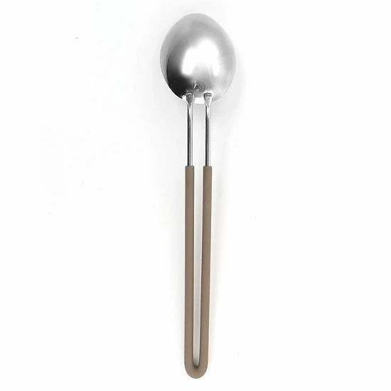 Martha Stewart Stainless Steel Spoon In Dark Taupe 5 Martha Stewart Stainless Steel Spoon In Dark Taupe - Image 3