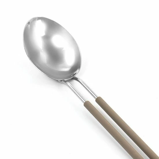 Martha Stewart Stainless Steel Spoon In Dark Taupe 6 Martha Stewart Stainless Steel Spoon In Dark Taupe - Image 4