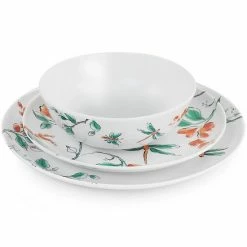 Martha Stewart Gibson Everyday 12 Piece Dragonfly Melamine Dinnerware Set In White -Martha Stewart Shop unnamed file 337