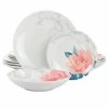 Martha Stewart Gibson Everyday 12 Piece Fine Ceramic Floral Dinnerware Set In White -Martha Stewart Shop unnamed file 35