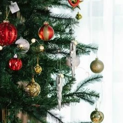 Martha Stewart Gibson Everyday Holiday Icicle 6 Piece Ornament Set In Silver -Martha Stewart Shop unnamed file 444