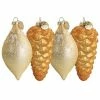 Martha Stewart Gibson Everyday Holiday Pointy Ball And Pinecone 4 Piece Ornament Set In Gold -Martha Stewart Shop unnamed file 480