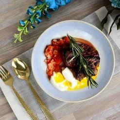 Martha Stewart Blue Rim 8.25 Inch 6 Piece Stoneware Dinner Bowl Set -Martha Stewart Shop unnamed file 52