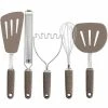 Martha Stewart Stainless Steel And Silicone 5 Piece Kitchen Utensil Tool Set In Taupe -Martha Stewart Shop unnamed file 565
