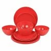 Martha Stewart 12 Piece Melamine Dinnerware Set In Red -Martha Stewart Shop unnamed file 605