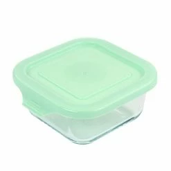 Martha Stewart 10.8oz Glass Container With Lid In Mint