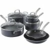 Martha Stewart Lockton 10 Piece Aluminum Nonstick Enamel Cookware Set In Gray With Lids -Martha Stewart Shop unnamed file 670