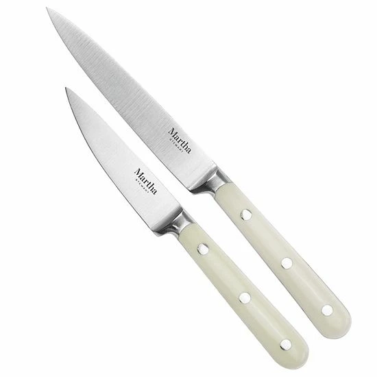 Martha Stewart Stainless Steel 2 Piece Cutlery Set In Cream 3 Martha Stewart Stainless Steel 2 Piece Cutlery Set In Cream