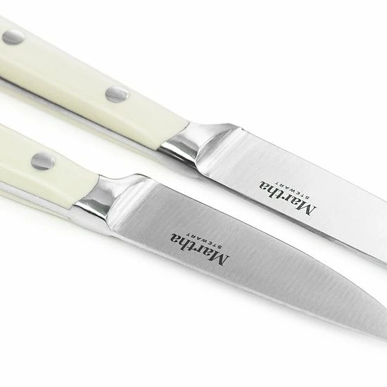 Martha Stewart Stainless Steel 2 Piece Cutlery Set In Cream 5 Martha Stewart Stainless Steel 2 Piece Cutlery Set In Cream - Image 3