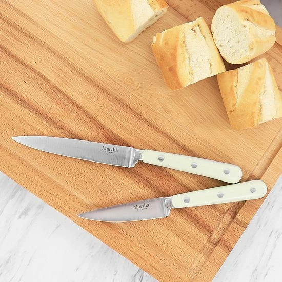 Martha Stewart Stainless Steel 2 Piece Cutlery Set In Cream 7 Martha Stewart Stainless Steel 2 Piece Cutlery Set In Cream - Image 5