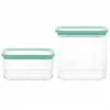Martha Stewart 2 Piece Plastic Stackable Container Set With Lids