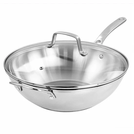 Martha Stewart Stainless Steel Essential 12 Inch Pan With Lid 3 Martha Stewart Stainless Steel Essential 12 Inch Pan With Lid