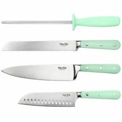 Martha Stewart Stainless Steel 14 Piece Cutlery And Knife Block Set In Mint -Martha Stewart Shop unnamed file 798