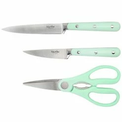 Martha Stewart Stainless Steel 14 Piece Cutlery And Knife Block Set In Mint -Martha Stewart Shop unnamed file 799