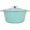 Martha Stewart Gibson Everyday Enameled Cast Iron 3 Quart Embossed Stripe Dutch Oven With Lid In Turquoise -Martha Stewart Shop unnamed file 830