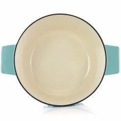 Martha Stewart Gibson Everyday Enameled Cast Iron 3 Quart Embossed Stripe Dutch Oven With Lid In Turquoise -Martha Stewart Shop unnamed file 833