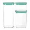 Martha Stewart 3 Piece Square Plastic Stackable Container Set In Mint Green -Martha Stewart Shop unnamed file 835