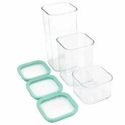 Martha Stewart 3 Piece Square Plastic Stackable Container Set In Mint Green -Martha Stewart Shop unnamed file 837
