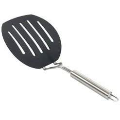 Martha Stewart Everyday Nylon Slotted Pancake Turner In Grey