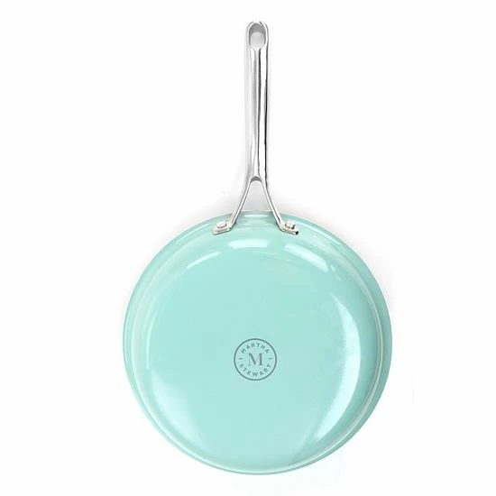 Martha Stewart Lockton 12 Inch Aluminum Nonstick Frying Pan In Turquoise 6 Martha Stewart Lockton 12 Inch Aluminum Nonstick Frying Pan In Turquoise - Image 4