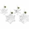Martha Stewart Gibson Everyday Holiday Crystal Snowflake 4 Piece Ornament Set In Clear -Martha Stewart Shop unnamed file 85