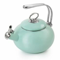 Martha Stewart Enamel On Steel 1.5 Quart Stovetop Tea Kettle In Mint -Martha Stewart Shop unnamed file 857