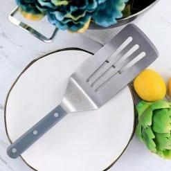 Martha Stewart High-Carbon Stainless Steel Slotted Turner In Gray -Martha Stewart Shop unnamed file 884