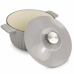 Martha Stewart Enameled Cast Iron 3 Quart Embossed Stripe Dutch Oven With Lid In Warm Grey -Martha Stewart Shop unnamed file 887