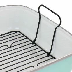 Martha Stewart 18 Inch Enamel On Steel Roasting Pan In Mint With Roasting Rack -Martha Stewart Shop unnamed file 9