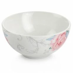 Martha Stewart 6 Inch Fine Ceramic 6 Piece Floral Decorated Cereal Bowl Set In White And Pink -Martha Stewart Shop unnamed file 912