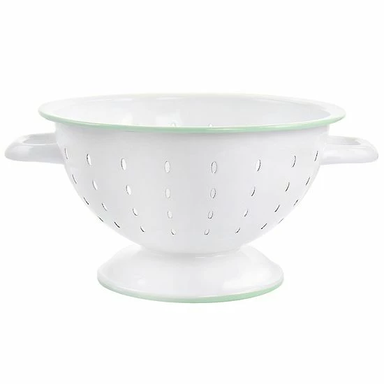 Martha Stewart 5 Quart Enamel On Steel Colander In White 3 Martha Stewart 5 Quart Enamel On Steel Colander In White