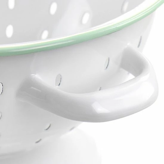 Martha Stewart 5 Quart Enamel On Steel Colander In White 7 Martha Stewart 5 Quart Enamel On Steel Colander In White - Image 5