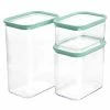Martha Stewart Gibson Everyday 3 Piece Rectangular Plastic Stackable Container Set In Mint Green -Martha Stewart Shop unnamed file 925