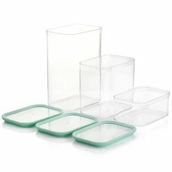 Martha Stewart Gibson Everyday 3 Piece Rectangular Plastic Stackable Container Set In Mint Green -Martha Stewart Shop unnamed file 928
